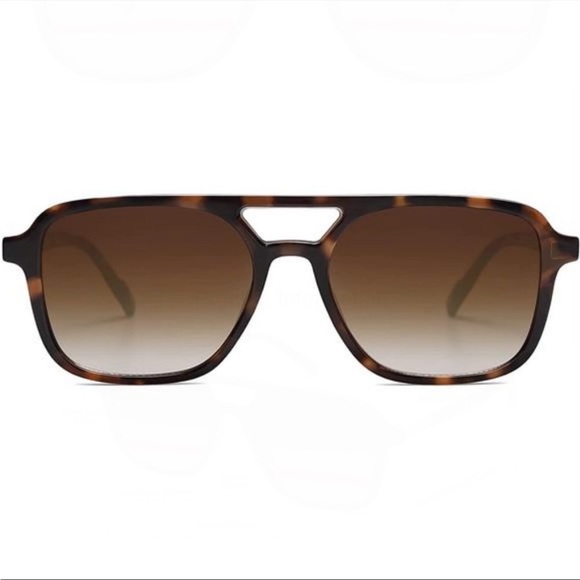 Retro Aviator Sunglasses for Women Men,Trendy Rectangle Womens Mens *New* - Picture 3 of 4